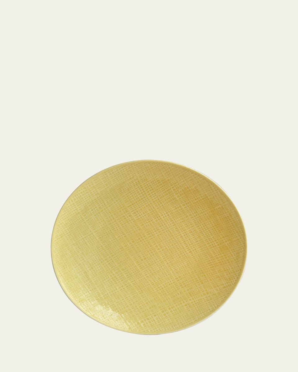Organza Yellow Coupe Dinner Plate